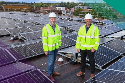 Environment Team with Solar Panels